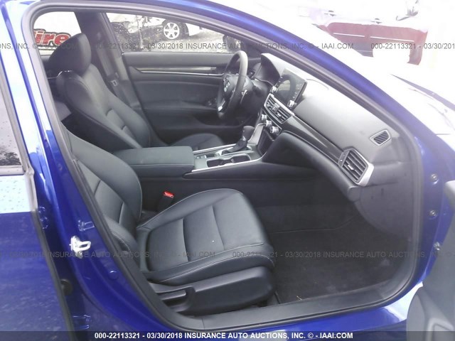 1HGCV1F36JA073988 - 2018 HONDA ACCORD SPORT ლურჯი ფოტო 5