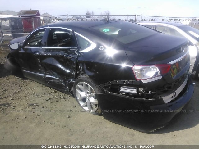 2G1155S38E9217702 - 2014 CHEVROLET IMPALA LTZ BLACK photo 3