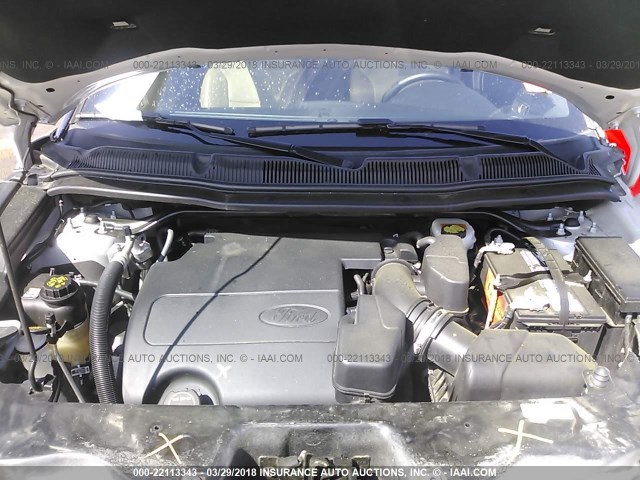 1FM5K7F87GGA79640 - 2016 FORD EXPLORER LIMITED 银色 照片 10