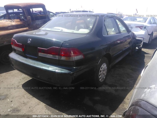 1HGCF86671A099001 - 2001 HONDA ACCORD VALUE GREEN photo 4