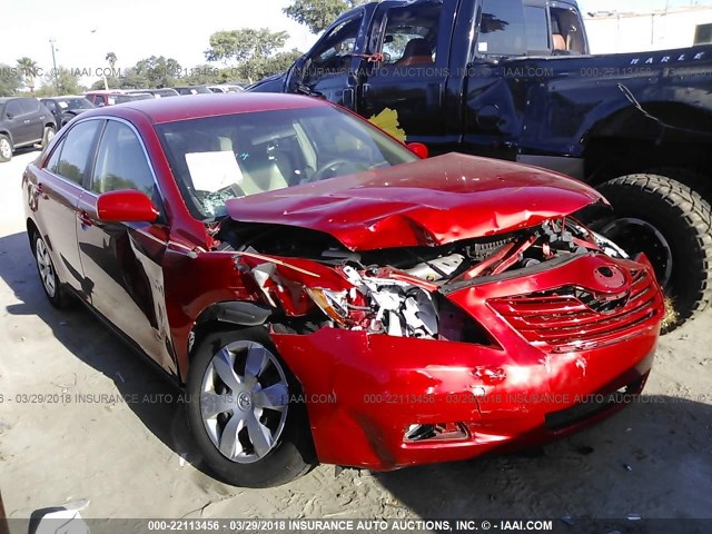 4T1BE46K19U401813 - 2009 TOYOTA CAMRY SE/LE/XLE RED photo 1