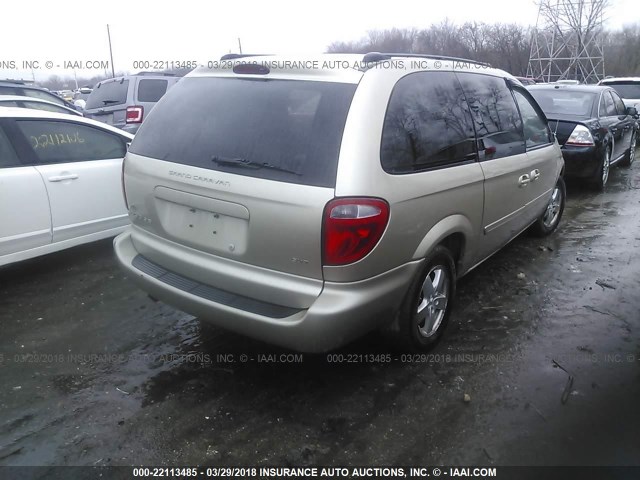 2D4GP44L95R404694 - 2005 DODGE GRAND CARAVAN SXT TAN photo 4