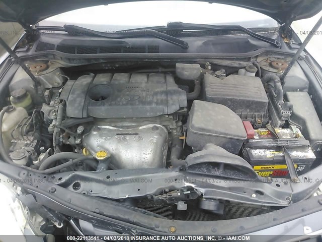 4T4BF3EK1BR126996 - 2011 TOYOTA CAMRY SE/LE/XLE Сұр фото 10