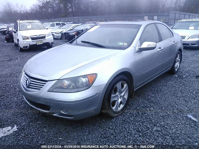 JH4KB166X7C001569 - 2007 ACURA RL ვერცხლისფერი ფოტო 2