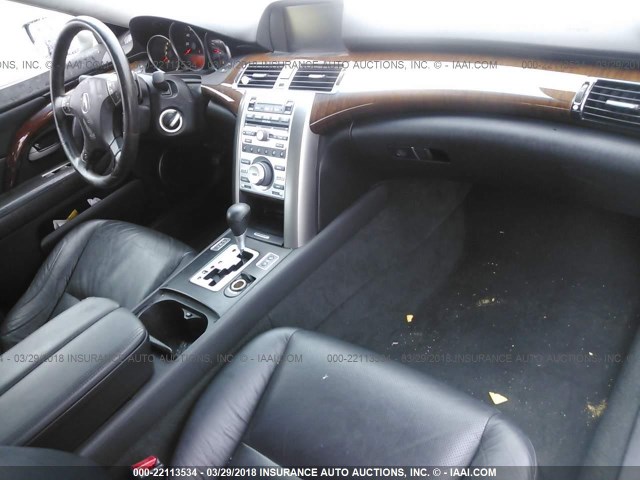 JH4KB166X7C001569 - 2007 ACURA RL SILVER photo 5