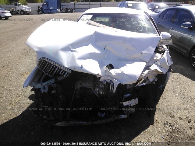 1G4CW54K354107608 - 2005 BUICK PARK AVENUE  WHITE photo 6