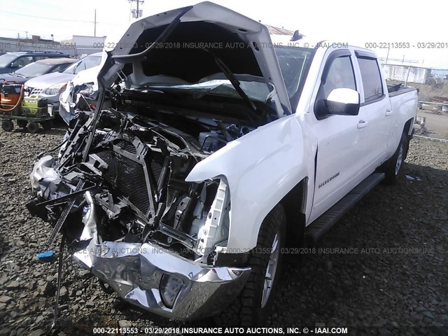 3GCUKREC8HG126164 - 2017 CHEVROLET SILVERADO K1500 LT WHITE photo 2