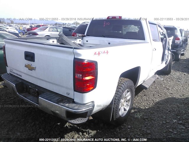 3GCUKREC8HG126164 - 2017 CHEVROLET SILVERADO K1500 LT WHITE photo 4