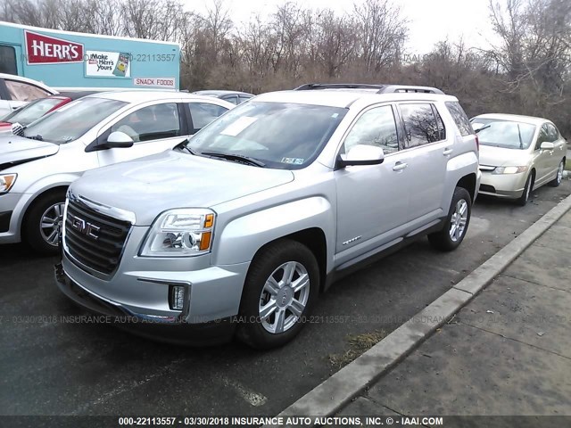 2GKFLTEK7G6302405 - 2016 GMC TERRAIN SLE SILVER photo 2