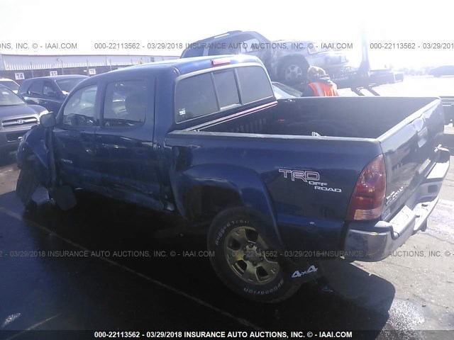 3TMLU42N98M017065 - 2008 TOYOTA TACOMA DOUBLE CAB ლურჯი ფოტო 3
