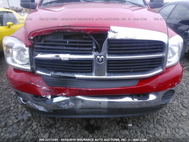 1D7KS28A07J578654 - 2007 DODGE RAM 2500 ST/SLT RED photo 6