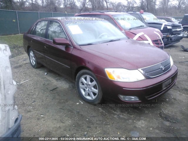 4T1BF28B01U140662 - 2001 TOYOTA AVALON XL/XLS MAROON photo 1