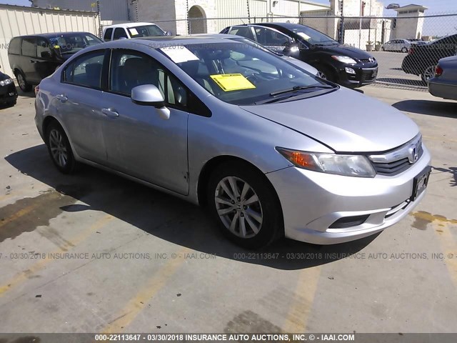 2HGFB2F95CH523313 - 2012 HONDA CIVIC EXL SILVER photo 1