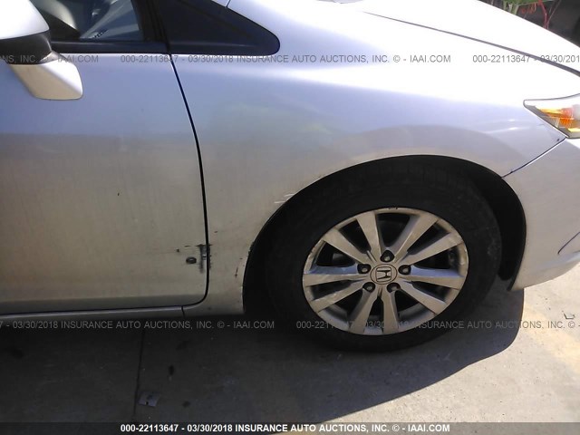 2HGFB2F95CH523313 - 2012 HONDA CIVIC EXL SILVER photo 5