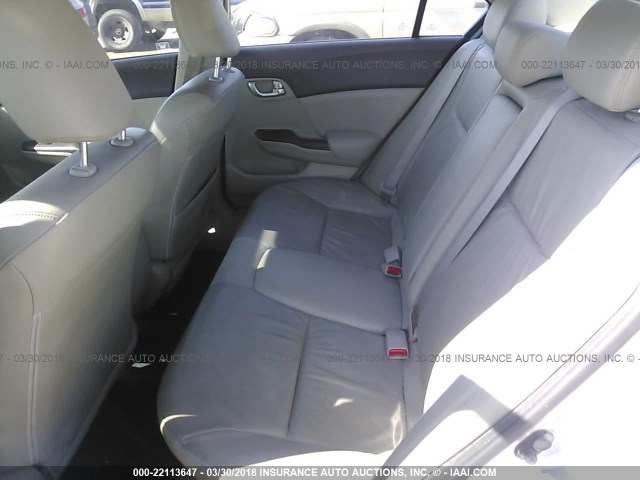 2HGFB2F95CH523313 - 2012 HONDA CIVIC EXL SILVER photo 8