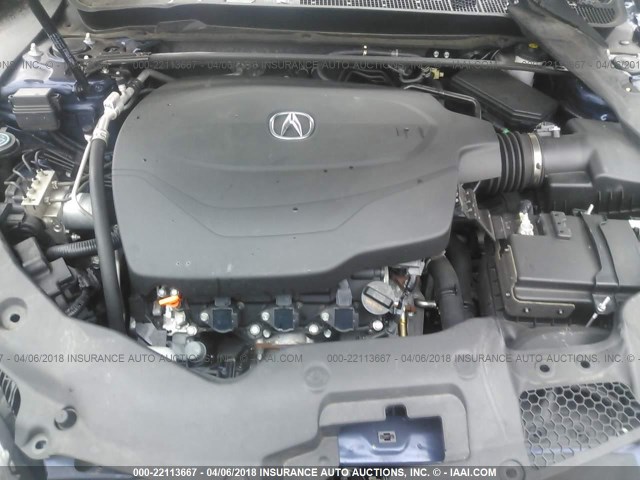 19UUB3F72HA001594 - 2017 ACURA TLX ADVANCE 蓝色 照片 10