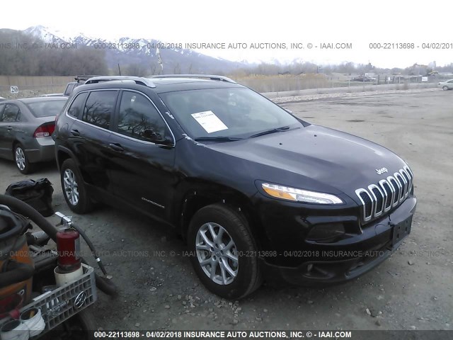 1C4PJMCS0HW631808 - 2017 JEEP CHEROKEE LATITUDE BLACK photo 1