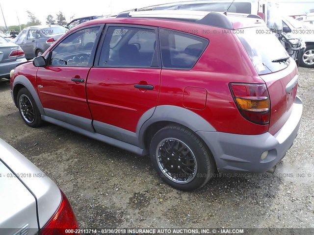 5Y2SL65856Z439023 - 2006 PONTIAC VIBE RED photo 3