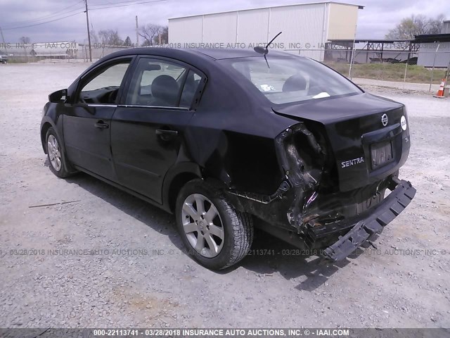 3N1AB61E58L655994 - 2008 NISSAN SENTRA 2.0/2.0S/2.0SL BLACK photo 3