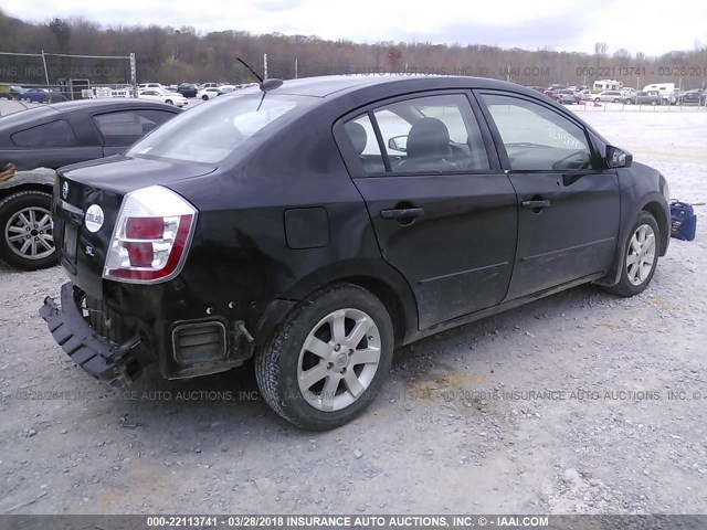 3N1AB61E58L655994 - 2008 NISSAN SENTRA 2.0/2.0S/2.0SL BLACK photo 4