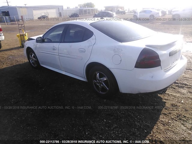 2G2WS522341336823 - 2004 PONTIAC GRAND PRIX GT2 WHITE photo 3