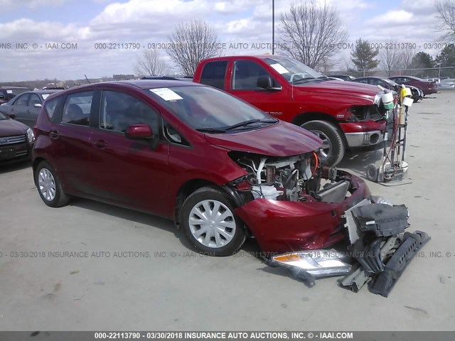 3N1CE2CP4EL386602 - 2014 NISSAN VERSA NOTE S/S PLUS/SV/SL RED photo 1