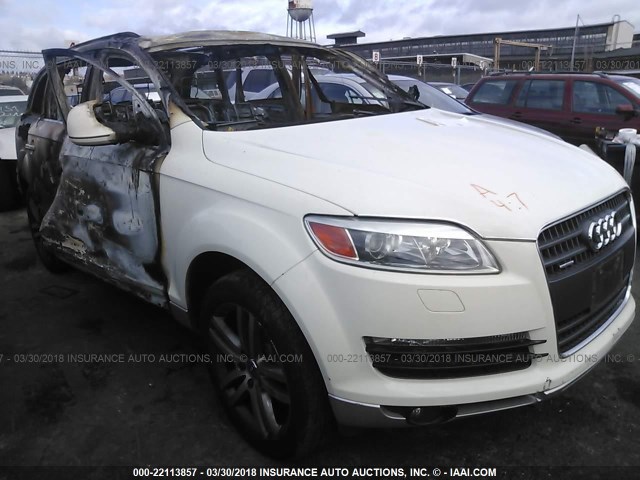 WA1AV74L67D031396 - 2007 AUDI Q7 4.2 QUATTRO WHITE photo 1