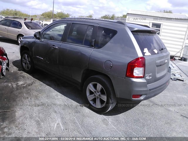 1C4NJDEB3CD537897 - 2012 JEEP COMPASS LATITUDE 银色 照片 3