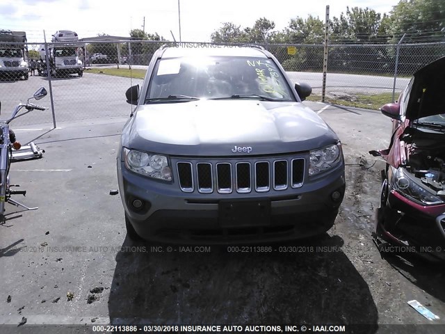 1C4NJDEB3CD537897 - 2012 JEEP COMPASS LATITUDE 银色 照片 6