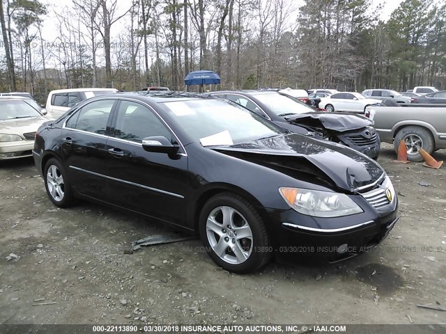 JH4KB16516C006648 - 2006 ACURA RL BLACK photo 1