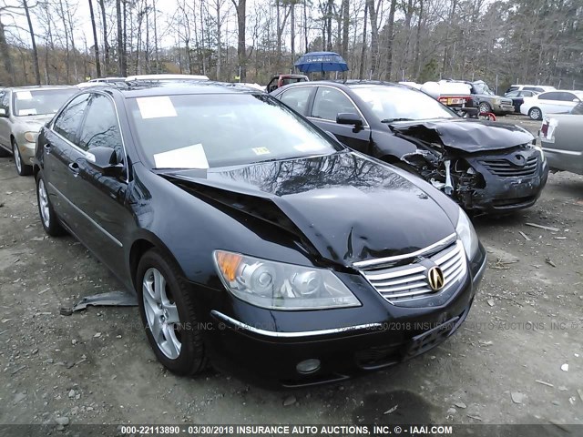 JH4KB16516C006648 - 2006 ACURA RL BLACK photo 6