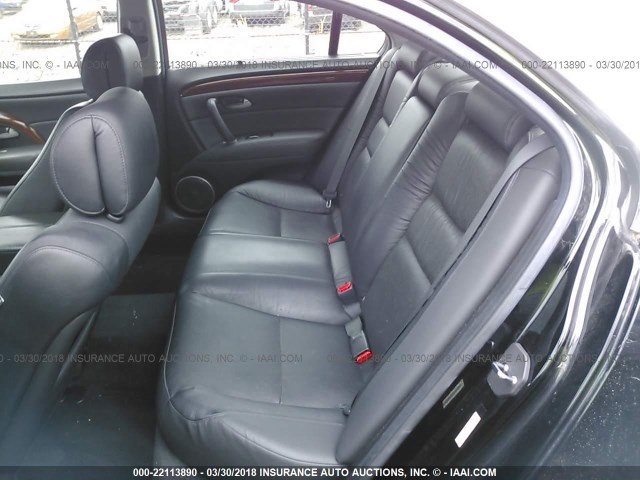 JH4KB16516C006648 - 2006 ACURA RL BLACK photo 8