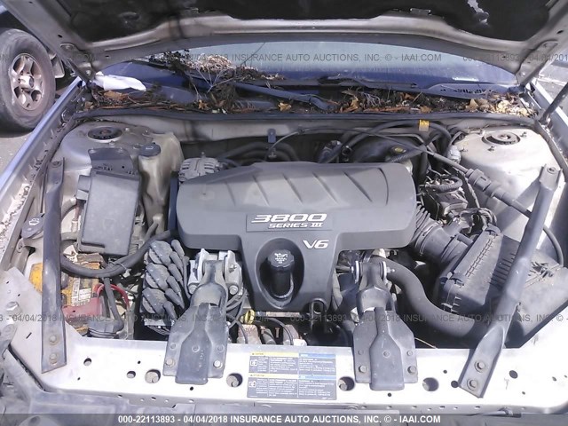 2G2WP522151282585 - 2005 PONTIAC GRAND PRIX SILVER photo 10