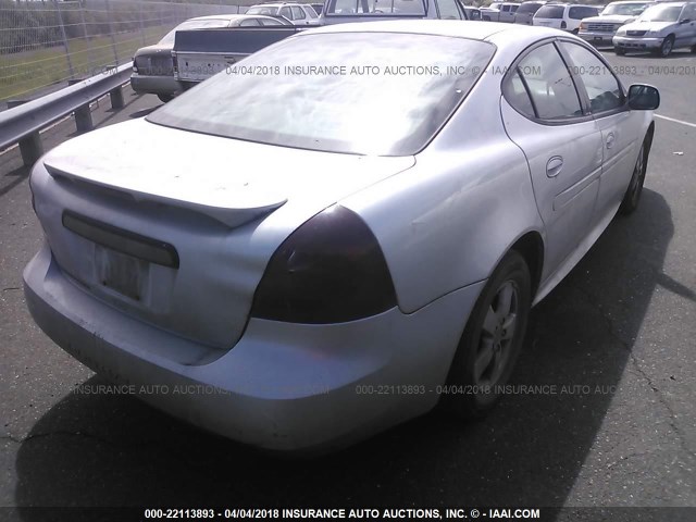 2G2WP522151282585 - 2005 PONTIAC GRAND PRIX SILVER photo 4