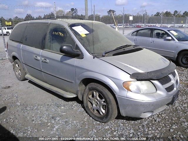 2B4GP44342R619079 - 2002 DODGE GRAND CARAVAN SPORT SILVER photo 1