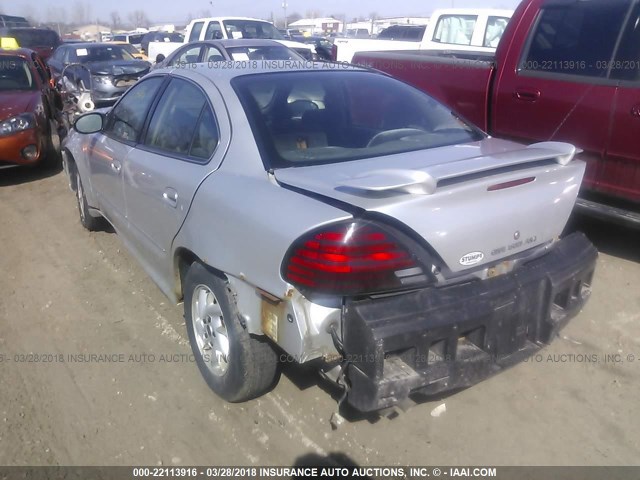 1G2NF52E14M586947 - 2004 PONTIAC GRAND AM SE1 SILVER photo 3