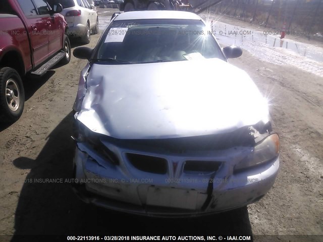 1G2NF52E14M586947 - 2004 PONTIAC GRAND AM SE1 SILVER photo 6