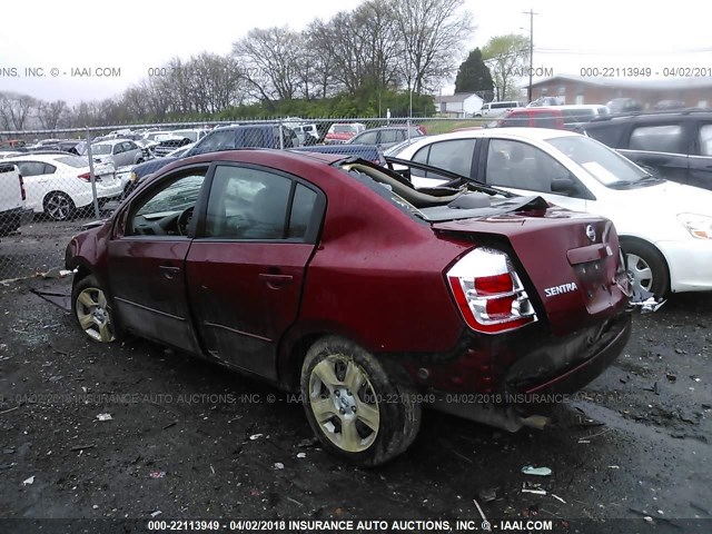 3N1AB61E58L718785 - 2008 NISSAN SENTRA 2.0/2.0S/2.0SL RED photo 3