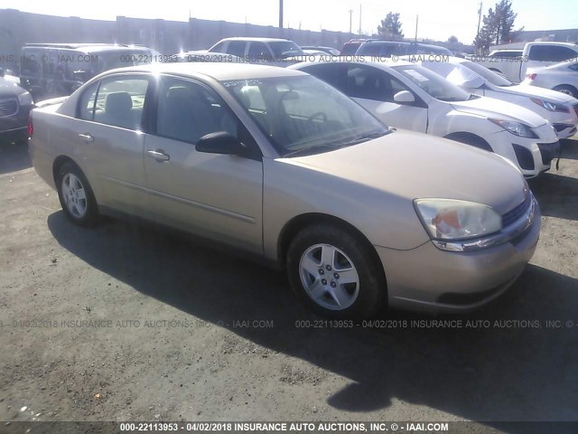 1G1ZT54815F206632 - 2005 CHEVROLET MALIBU LS GOLD photo 1