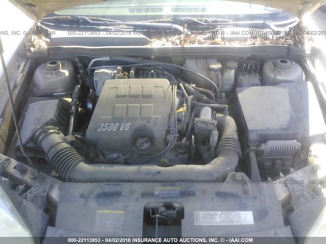 1G1ZT54815F206632 - 2005 CHEVROLET MALIBU LS GOLD photo 10