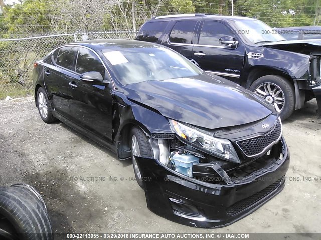 5XXGN4A72FG361238 - 2015 KIA OPTIMA EX BLACK photo 1