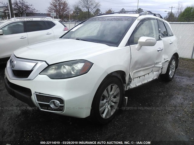 5J8TB2H27BA006224 - 2011 ACURA RDX WHITE photo 2