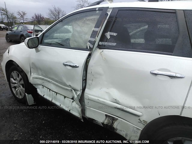 5J8TB2H27BA006224 - 2011 ACURA RDX WHITE photo 6