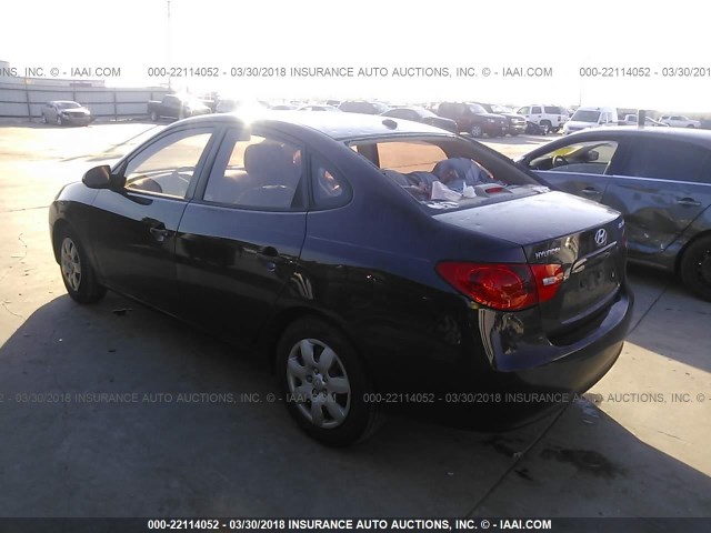 KMHDU46D98U354543 - 2008 HYUNDAI ELANTRA GLS/SE/LIMITED PURPLE photo 3