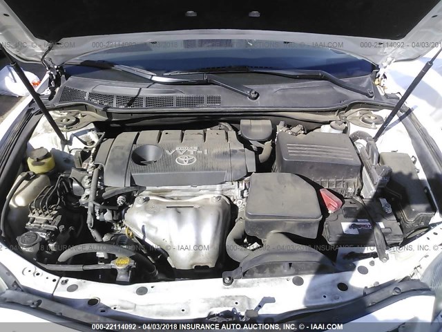 4T1BF3EK4AU548852 - 2010 TOYOTA CAMRY SE/LE/XLE WHITE photo 10