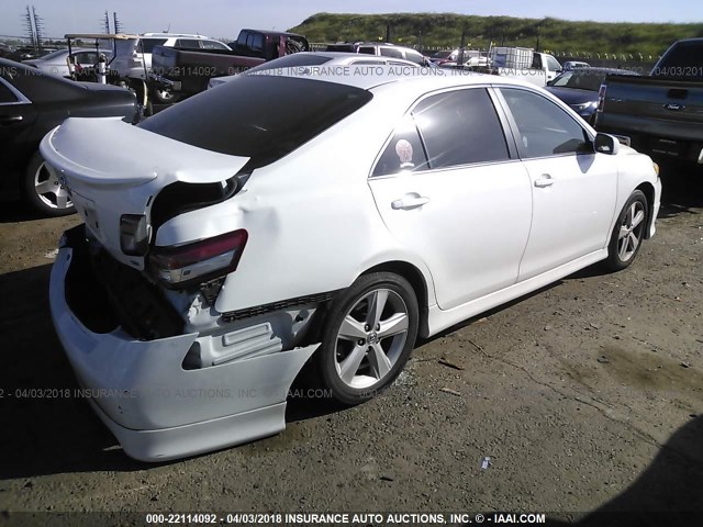 4T1BF3EK4AU548852 - 2010 TOYOTA CAMRY SE/LE/XLE WHITE photo 4