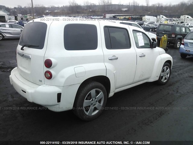 3GNDA13DX7S606614 - 2007 CHEVROLET HHR LS WHITE photo 4