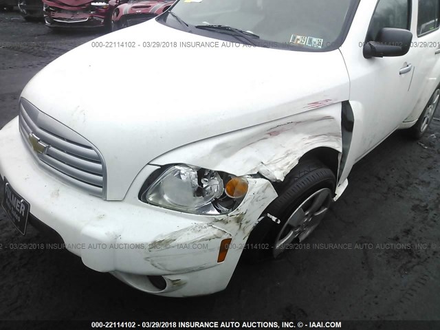 3GNDA13DX7S606614 - 2007 CHEVROLET HHR LS WHITE photo 6