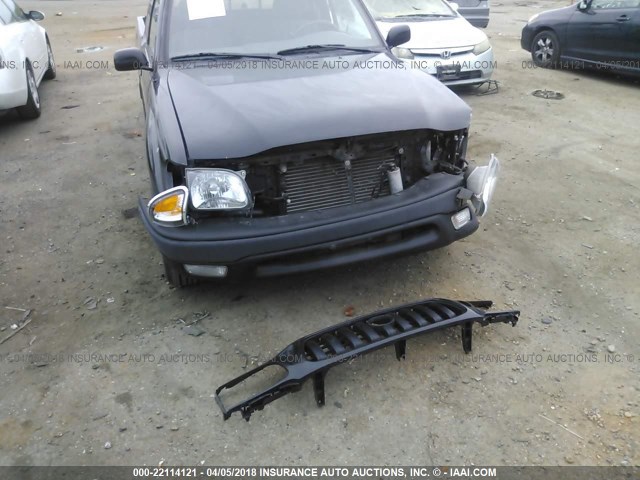 4TAVL52N1WZ004156 - 1998 TOYOTA TACOMA XTRACAB BLACK photo 6