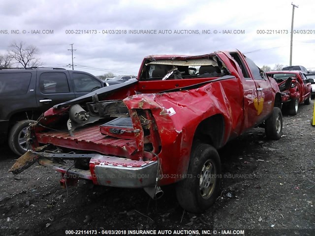 1GTR2VE77CZ124691 - 2012 GMC SIERRA K1500 SLE RED photo 4